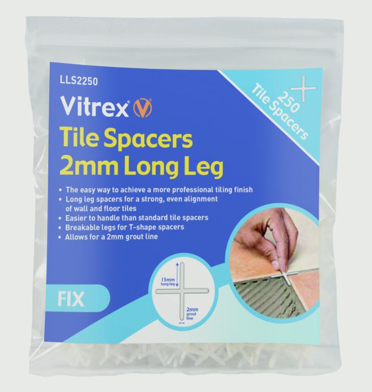 Vitrex Long Leg Tile Spacers 2mm