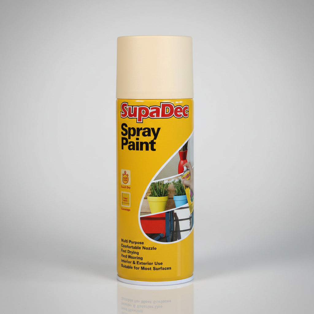 SupaDec Spray Paint 400ml Cream