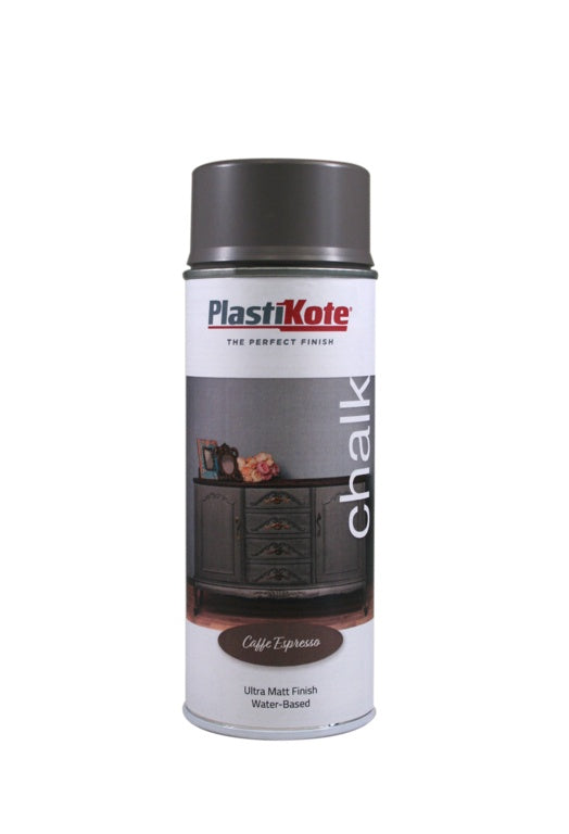 PlastiKote Chalk Spray Paint 400ml Caffe Espresso Stax 364997