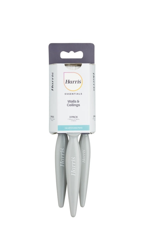 Harris Essentials 3 pack Paint Brush Set