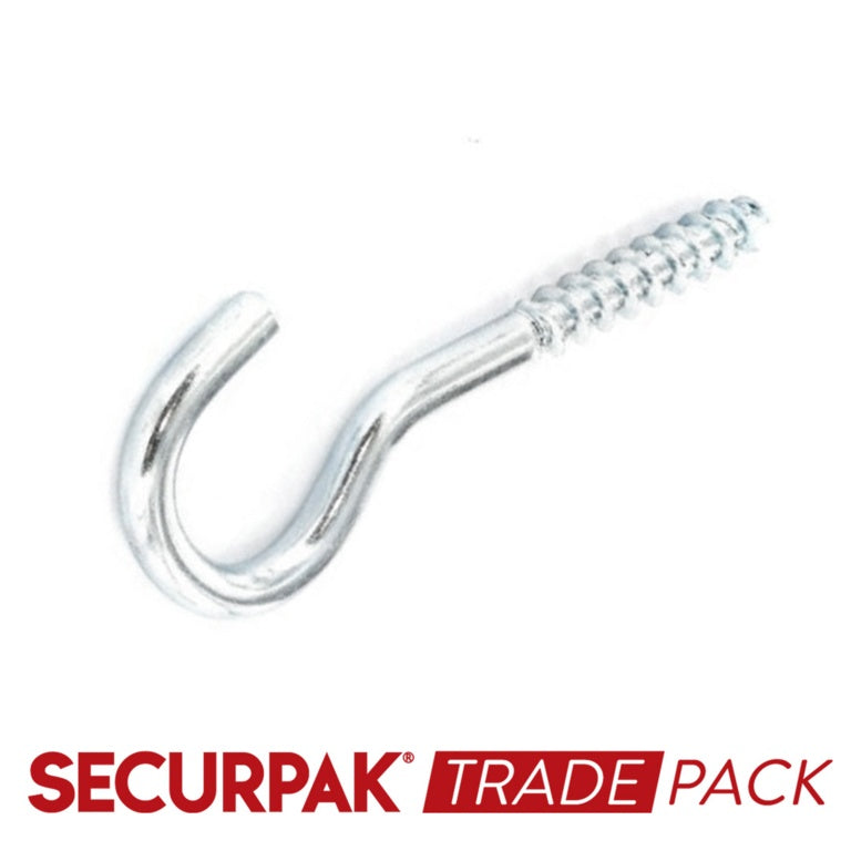 Securpak Screw Hook Zinc Plated 100mmx18 15 Pack product image