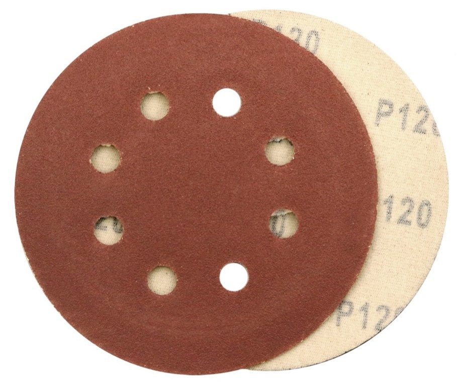 Abracs Hook & Loop Disc Pack 10 125mm x 120 Grit