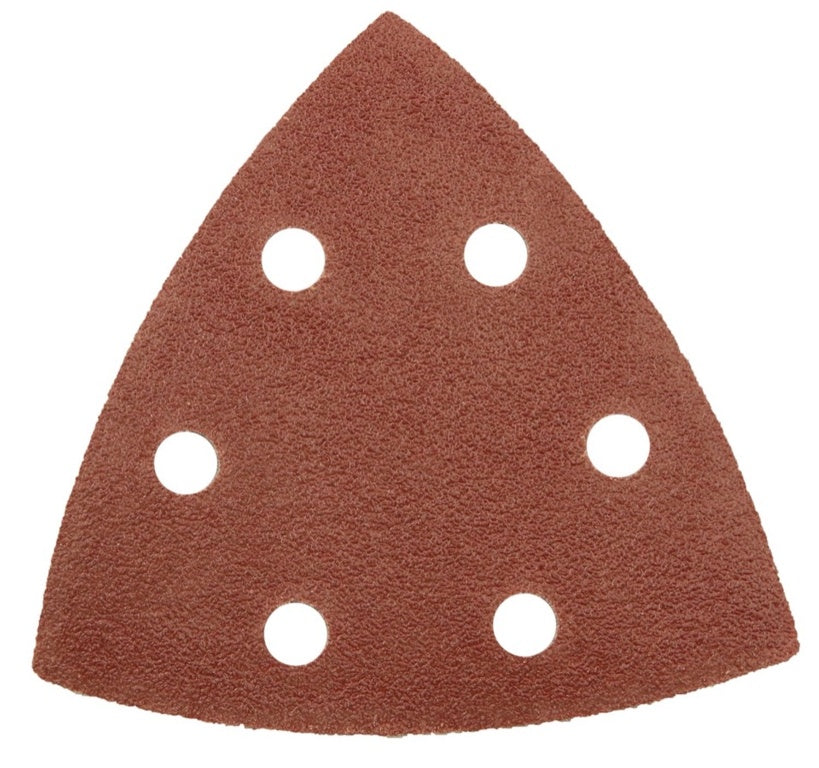 Abracs Hook & Loop Delta Sanding Sheets Pack 6 93mm x 93mm x 80g