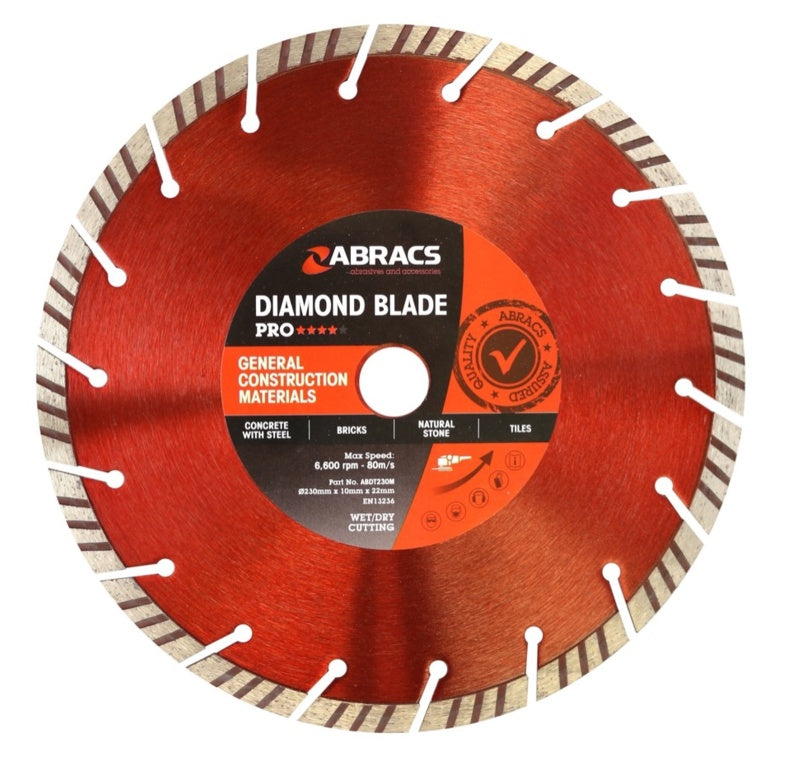 Abracs Gcm-Pro Diamond Blade 230x10x22 115mm x 10mm x 22.23mm