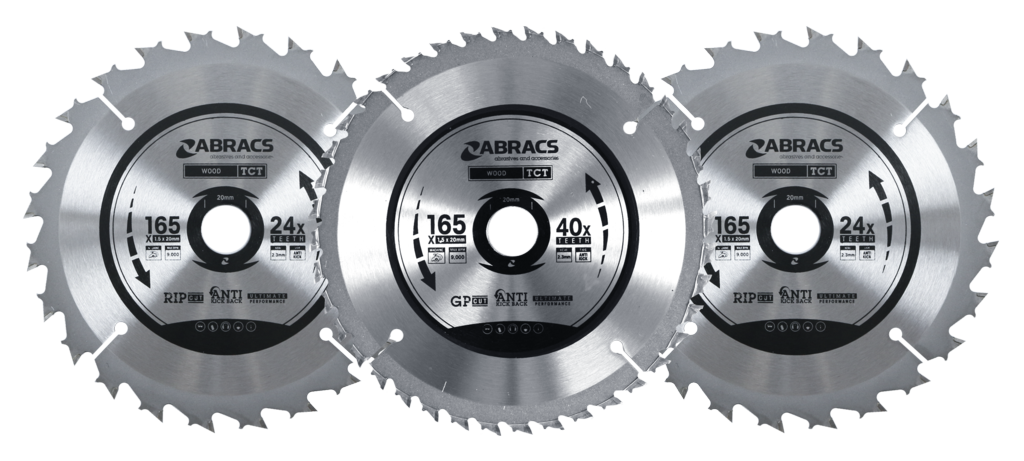 Abracs Circular Saw Blade 165mm x 20mm Pack 3 240v