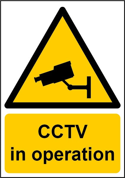Smiths Architectural CCTV In Operation Sign 148mmx210mm product image