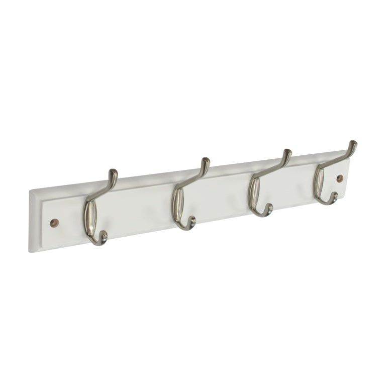 Securit White Hat & Coat Board 4 Satin Hooks S6136 Stax 121823 product image