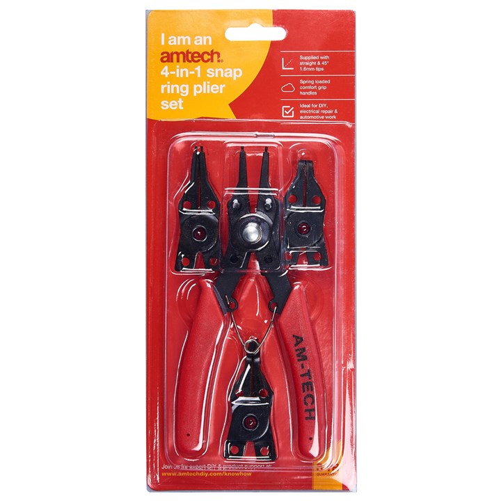 Amtech 4-in-1 Snap Ring Plier
