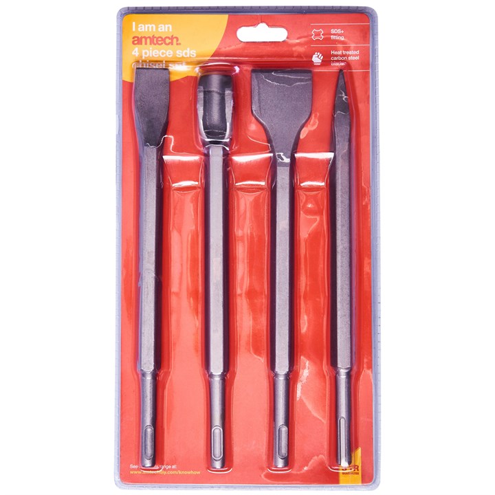 Amtech 4 Piece SDS Chisel Set
