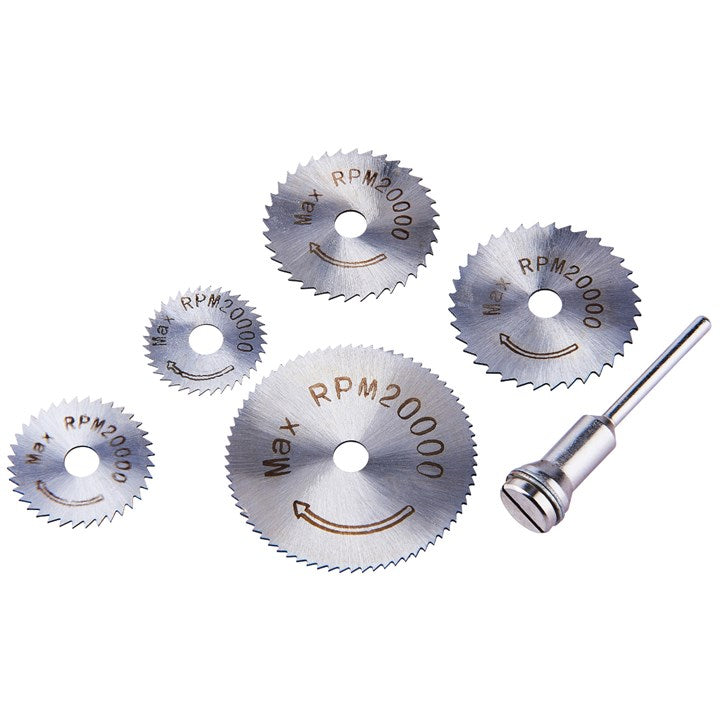 Amtech 6 Piece High Speed Steel (hss) Saw Disc Set