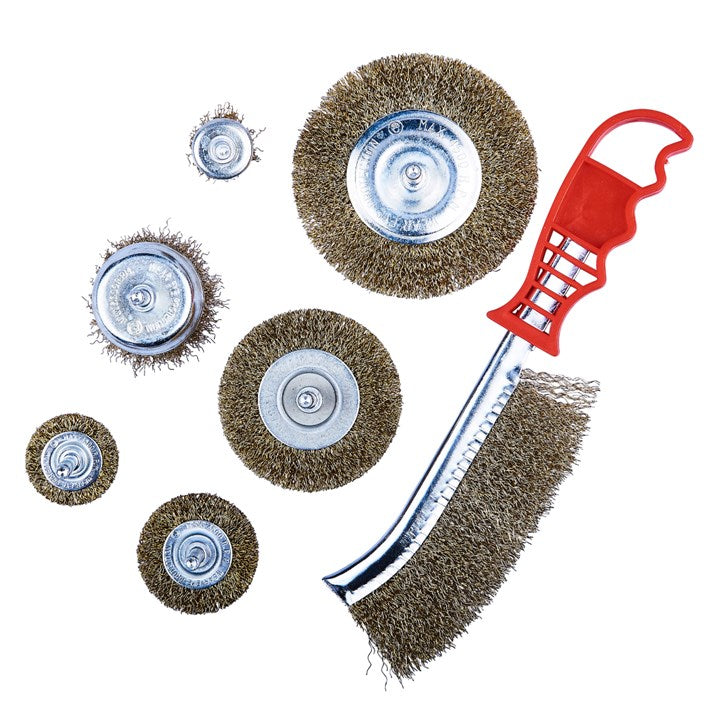Amtech 7 Piece Wire Brush Set