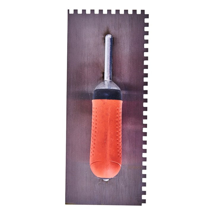 Amtech 280mm (11") Notched Float Trowel with Soft Grip Handle