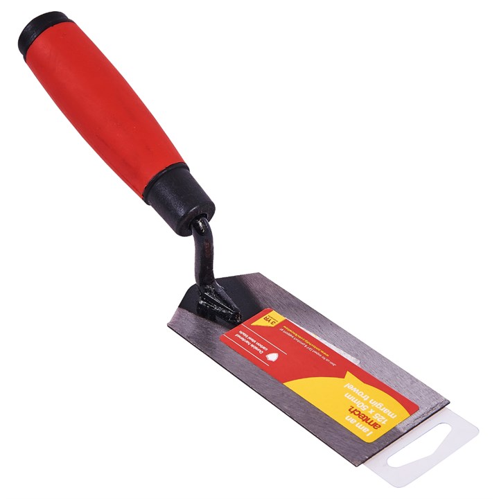 Amtech 125mm (5") X 50mm (2") Margin Trowel with Soft Grip