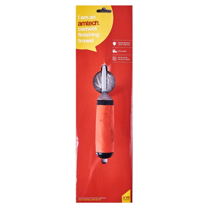 Amtech 400mm (16") Cement Finishing Trowel with Soft Grip