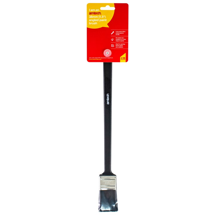 Amtech 38mm (1.5") Long Reach Angled Paint Brush