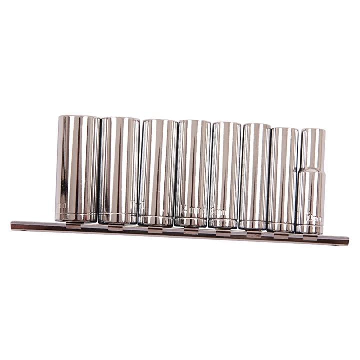 Amtech 8 Piece 3/8 Inch Drive Deep Socket Set