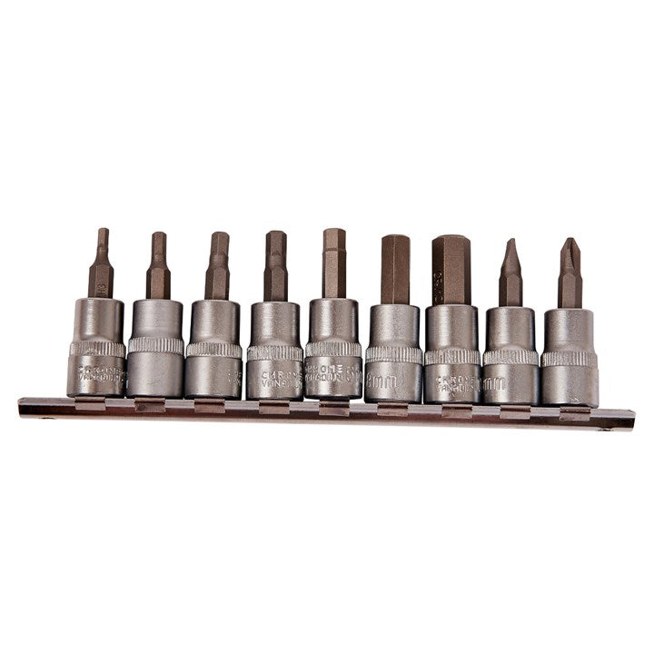 Amtech 10 Piece 10mm (3/8") Drive Hex Bit Socket Set