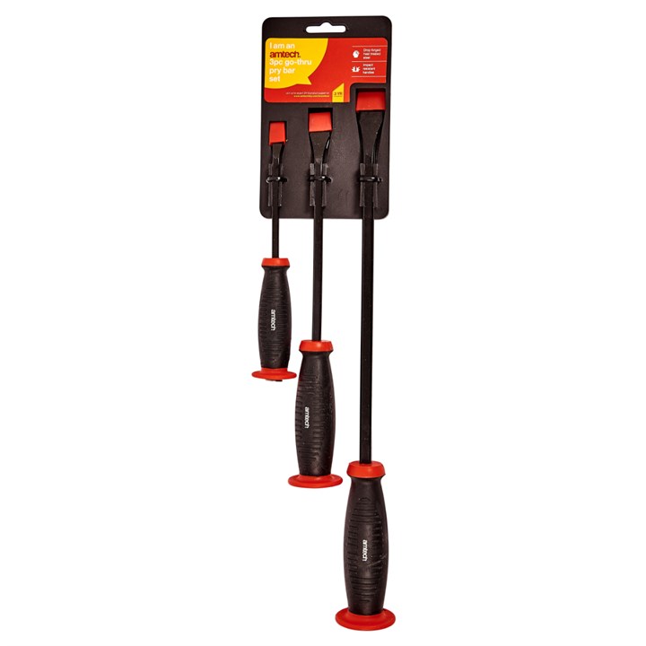 Amtech 3 Piece Go-thru Pry Bar Set