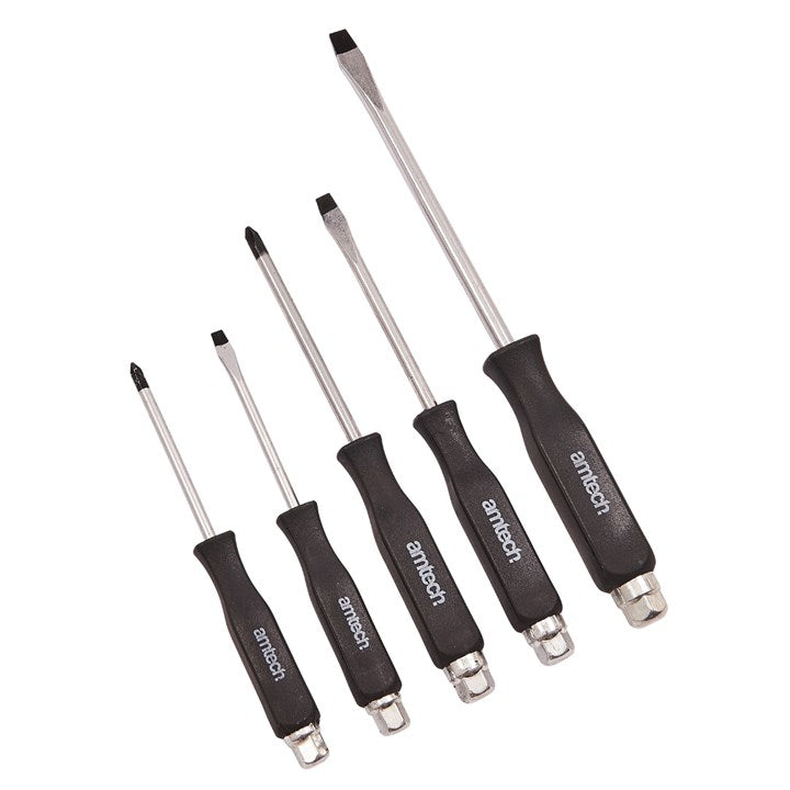 Amtech 5 Piece Go-thru Screwdriver Set