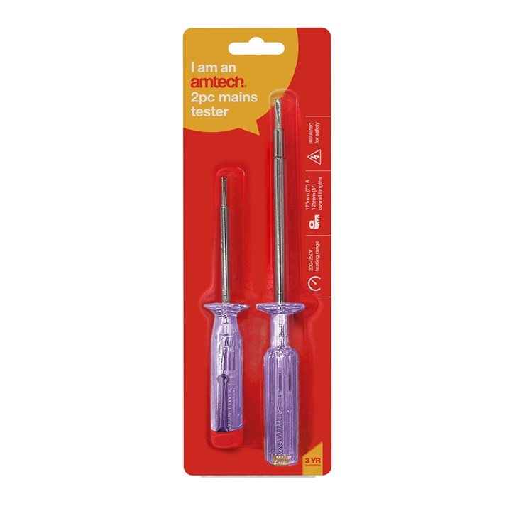 Amtech 2 Piece Mains Tester