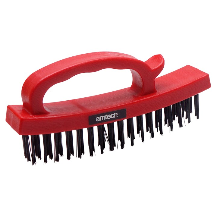 Amtech Easy-Grip 4-row Wire Brush