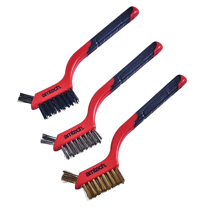 Amtech 3 Piece 2-in-1 Brush Set