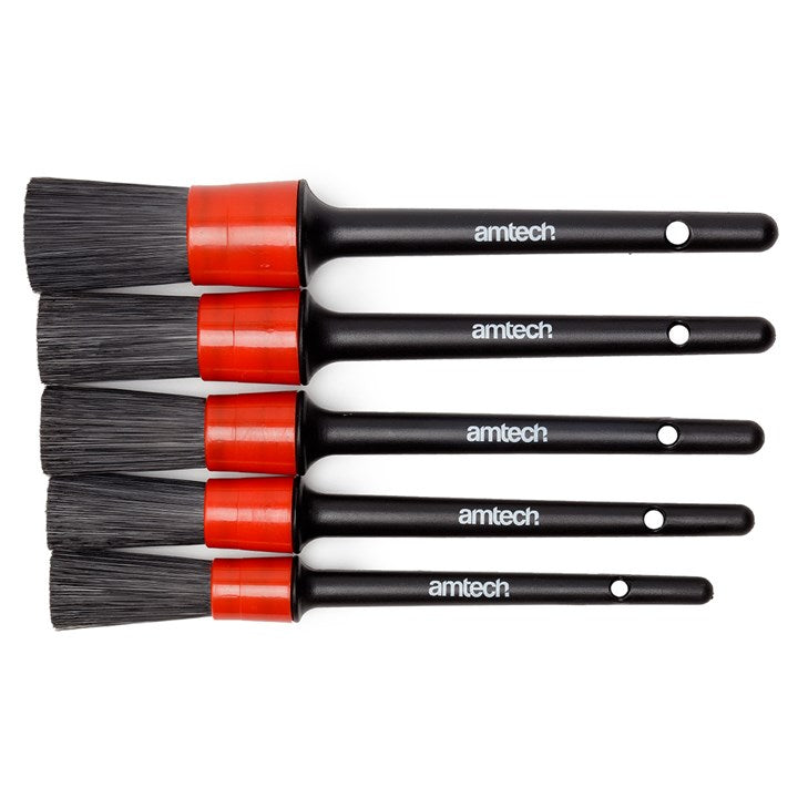 Amtech Car Detailing Brush Set (5pc)