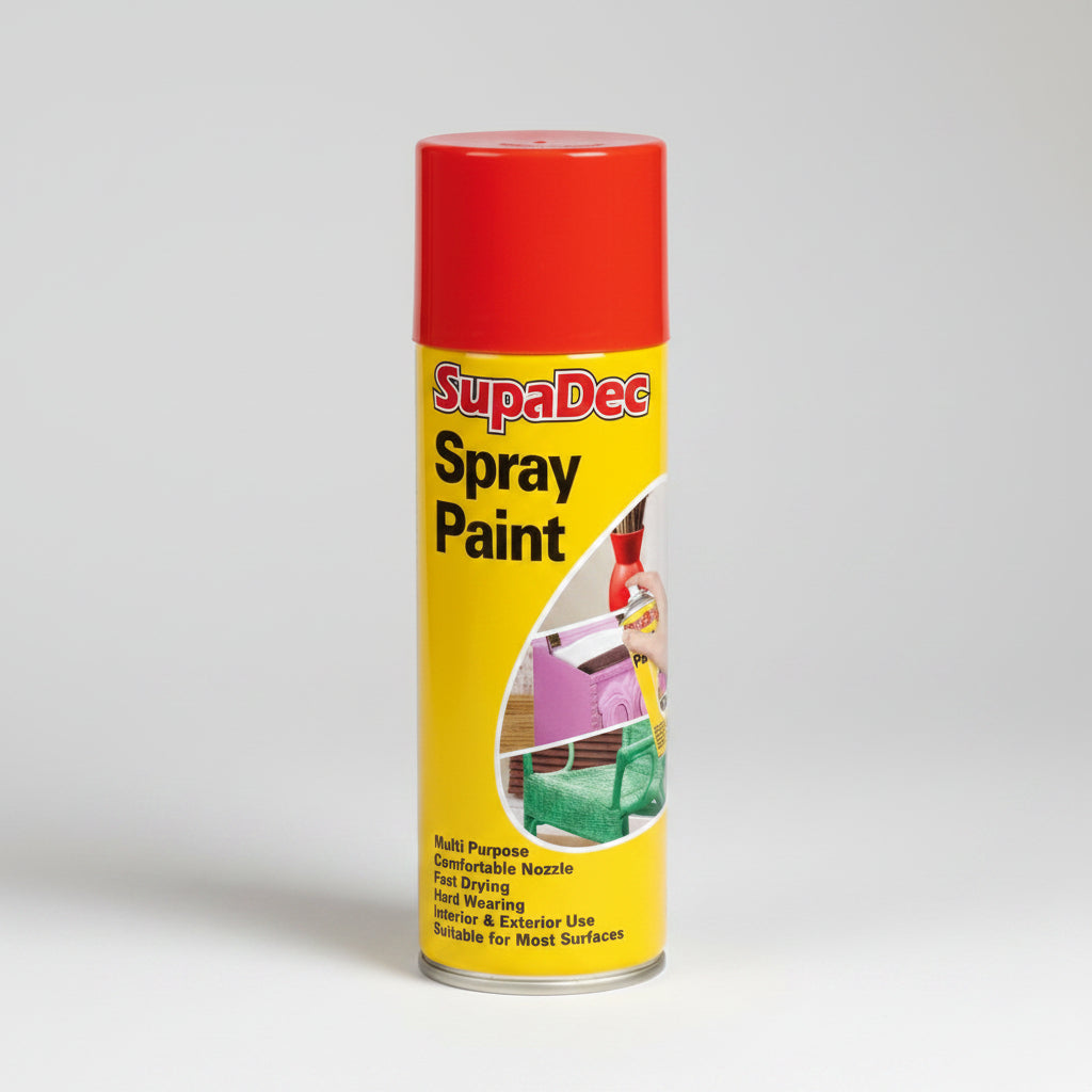 SupaDec Spray Paint 400ml Bright Red