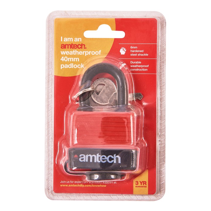 Amtech 40mm Weatherproof Padlock product image - image 2