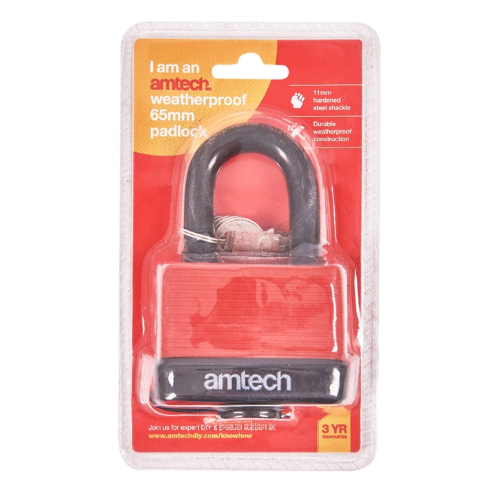 Amtech 65mm Weatherproof Padlock product image - image 2