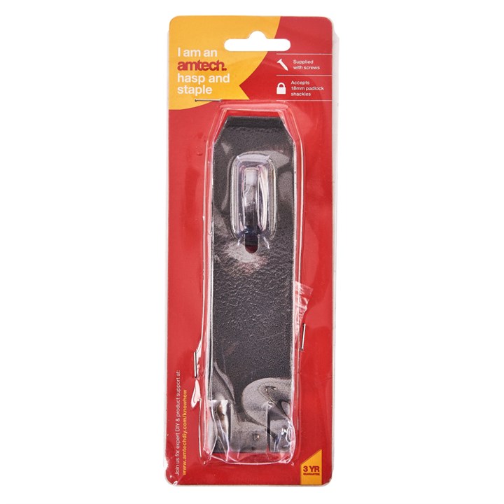 Amtech 140mm (5.5") X 40mm (1.5") Hasp And Staple product image - image 2