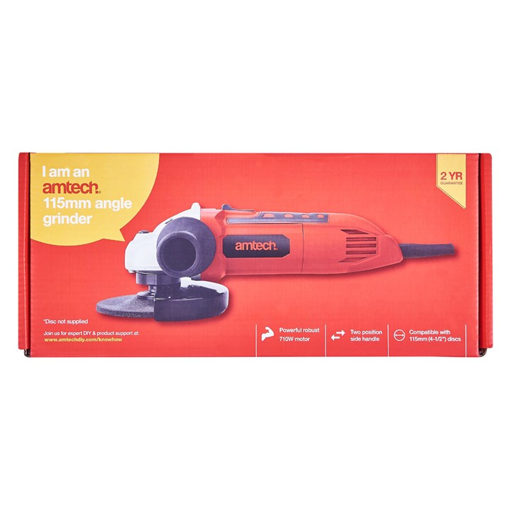 Amtech 710w 115mm Angle Grinder