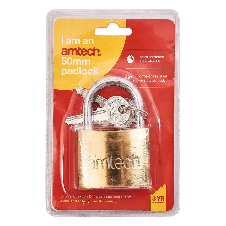 Amtech 50mm Padlock product image - image 2