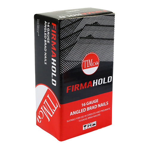FirmaHold Collated Brad Nails - 16 Gauge - Angled - Galvanised 32mm - 2000 pack
