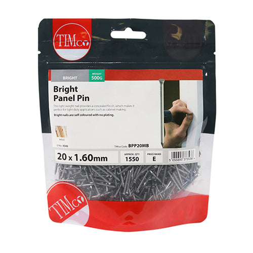 Panel Pin - Bright 20 x 1.60 - 0.5kg