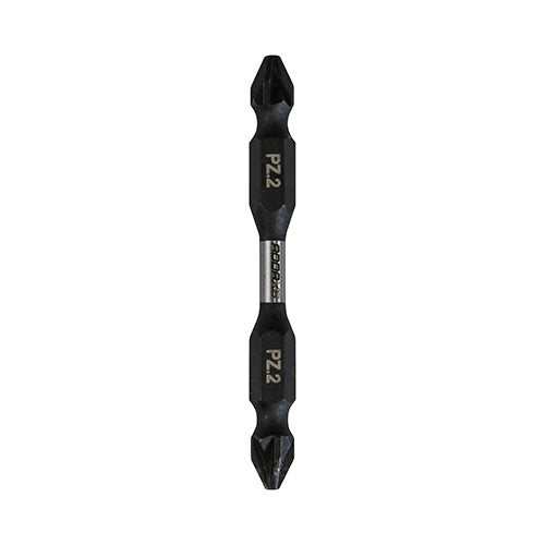 Impact Double-Ended Driver Bits PZ2 65mm - 2 pack
