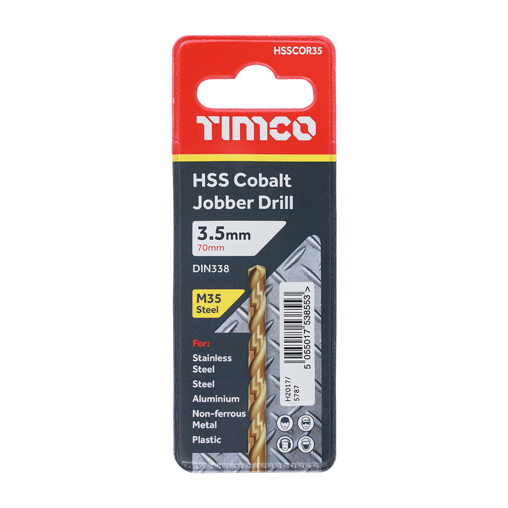 HSS-CO Jobber Drill Bit Cobalt 3.5mm