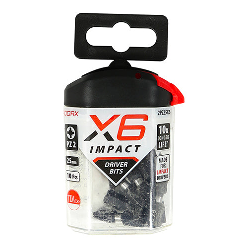 Impact Pozi Driver Bit - No.2 x 25 - 10 pack