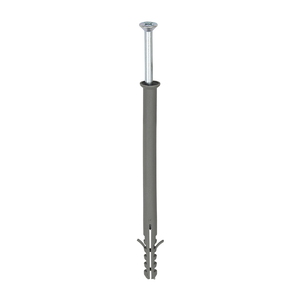 Nylon Frame Fixing - BZP 8.0 x 120 - 100 pack