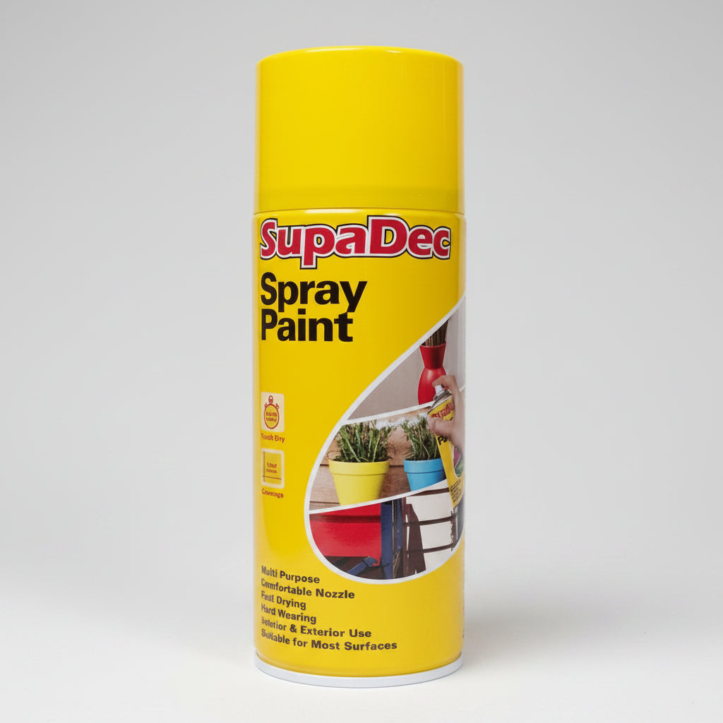SupaDec Spray Paint 400ml Yellow
