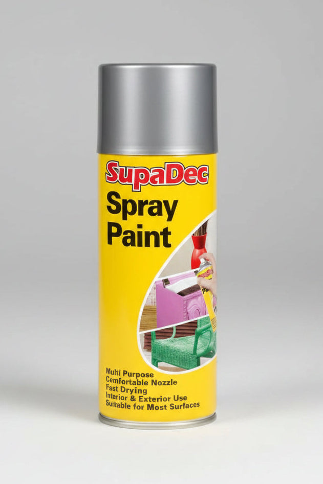 SupaDec Spray Paint 400ml Silver
