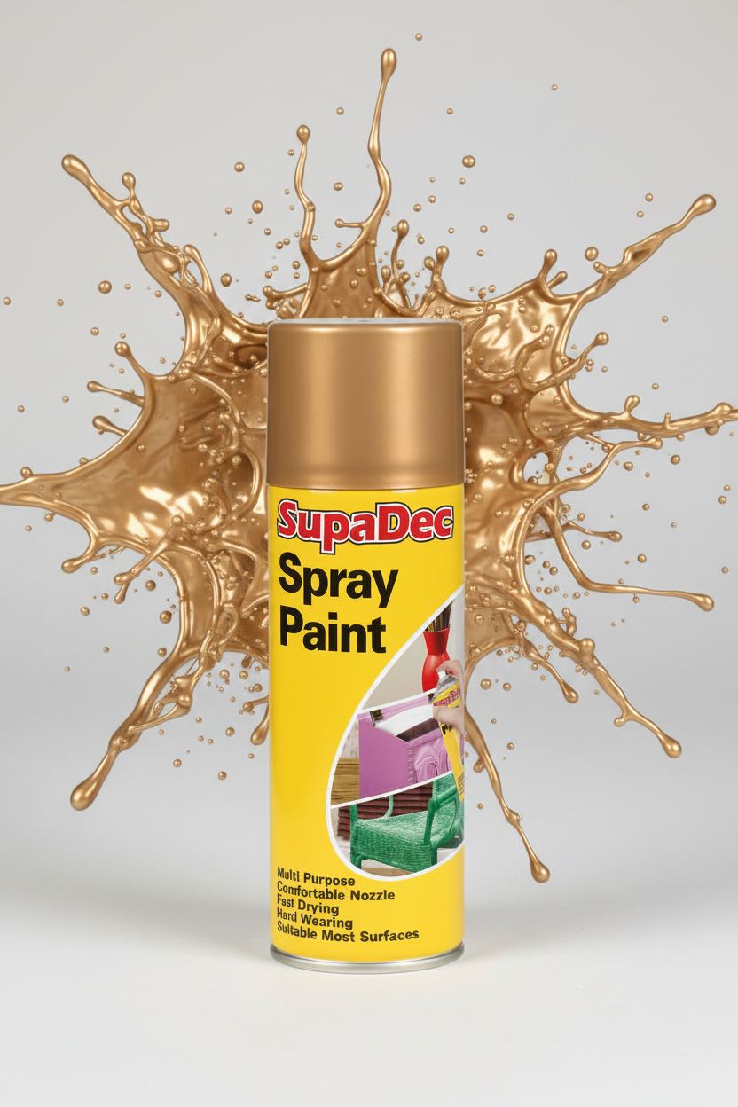 SupaDec Spray Paint 400ml Gold