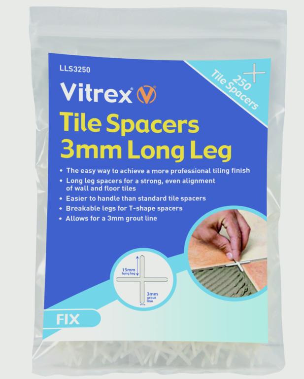 Vitrex Long Leg Tile Spacers 3mm