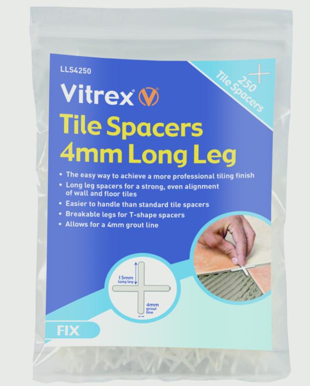 Vitrex Long Leg Tile Spacers 4mm