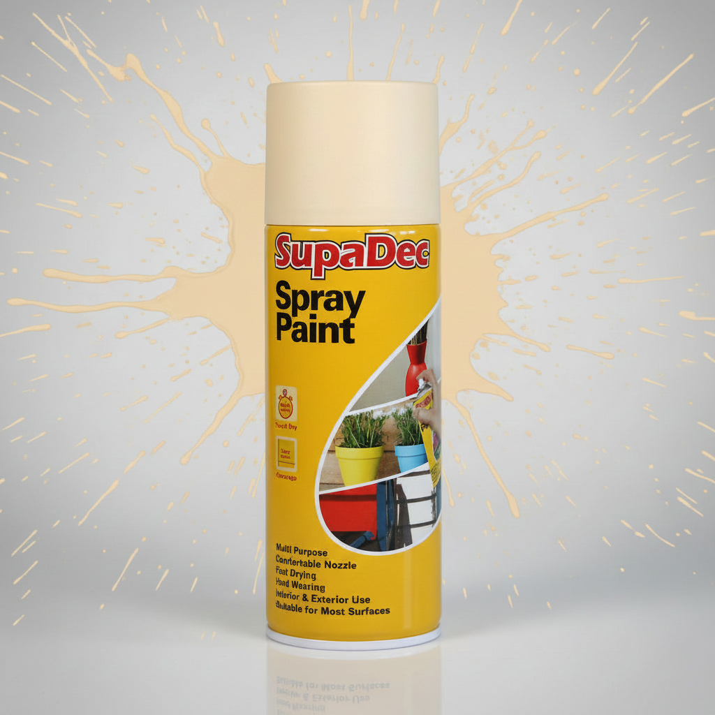 SupaDec Spray Paint 400ml Cream