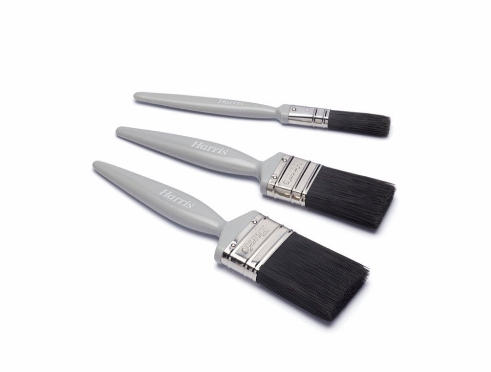 Harris Essentials 3 pack Gloss Paint Brush Set