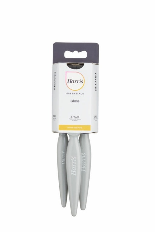 Harris Essentials 3 pack Gloss Paint Brush Set