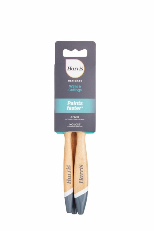 Harris Ultimate 3 Pack Wall & Ceiling Paint Brushes