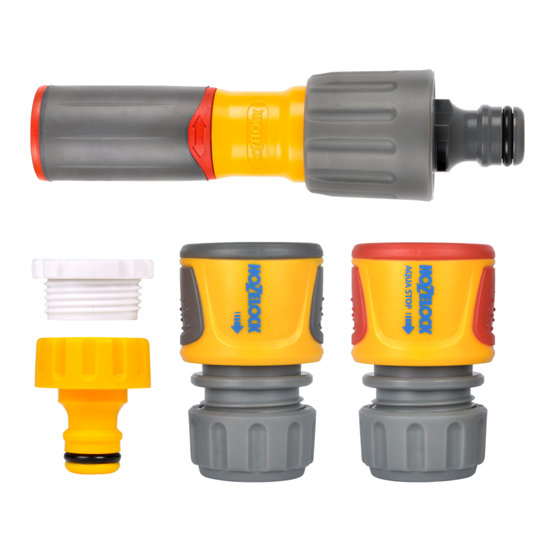 Hozelock 3in1 Nozzle Plus & Fittings Starter Set