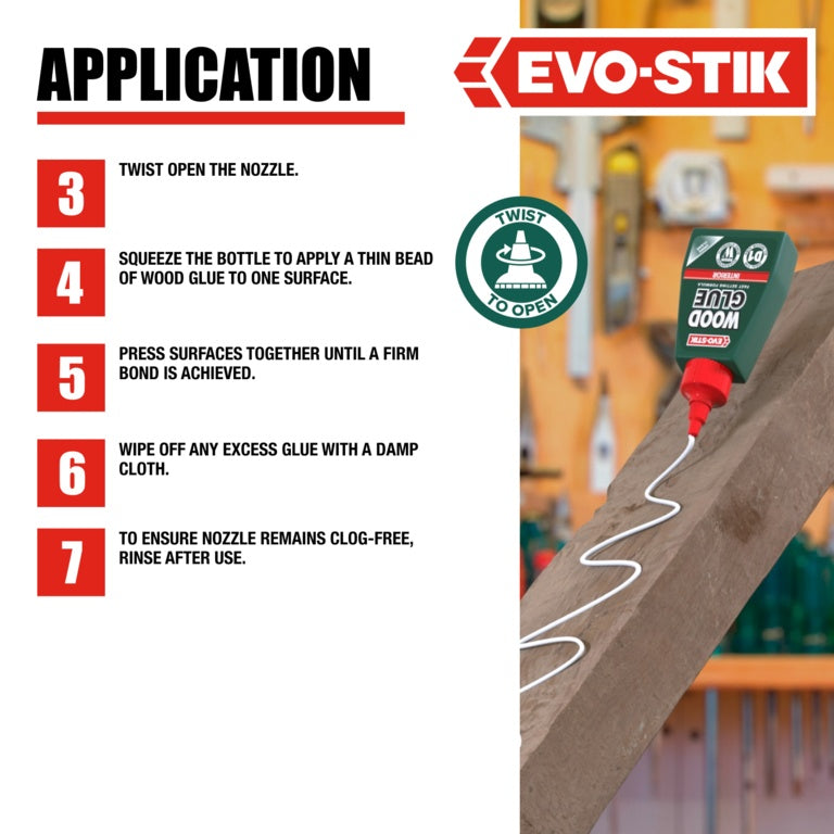 Evo-Stik Resin W Wood Adhesive (Interior) 250ml